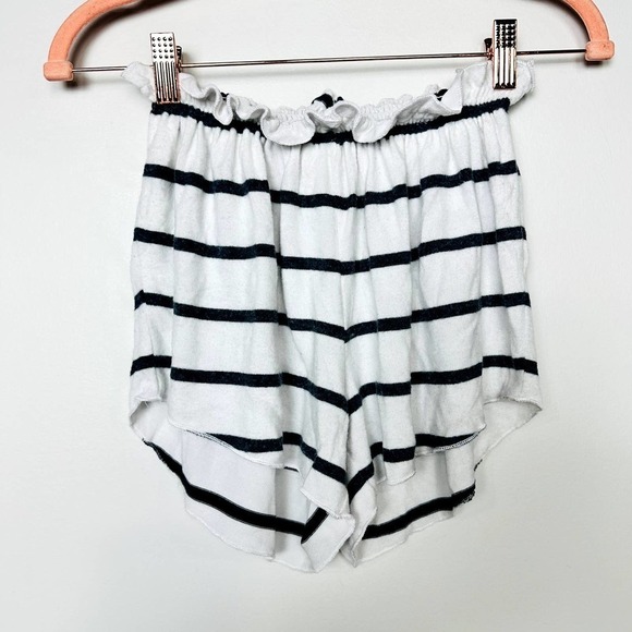Chaser NWT Paperbag Elastic Waist Pull-On Comfy Lounge Shorts White Size Medium - Picture 1 of 6